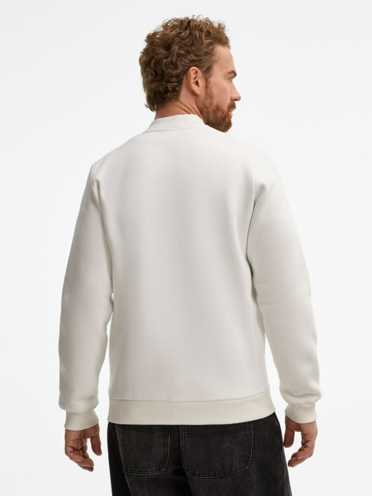 Бомбер унисекс Estado, молочно-белый