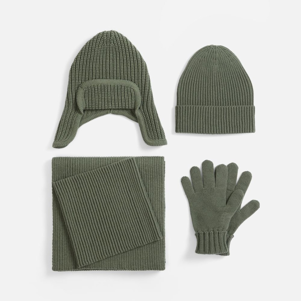 Шарф Catch Match, зеленый (полынь)