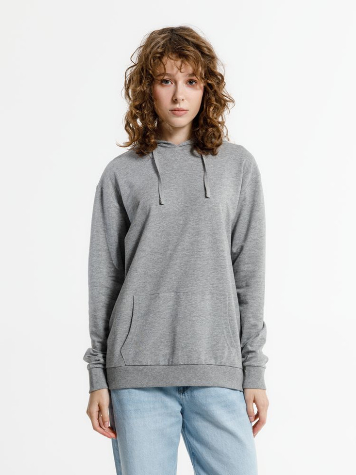 Худи унисекс Westray, серый меланж Худи унисекс Westray, серый меланж