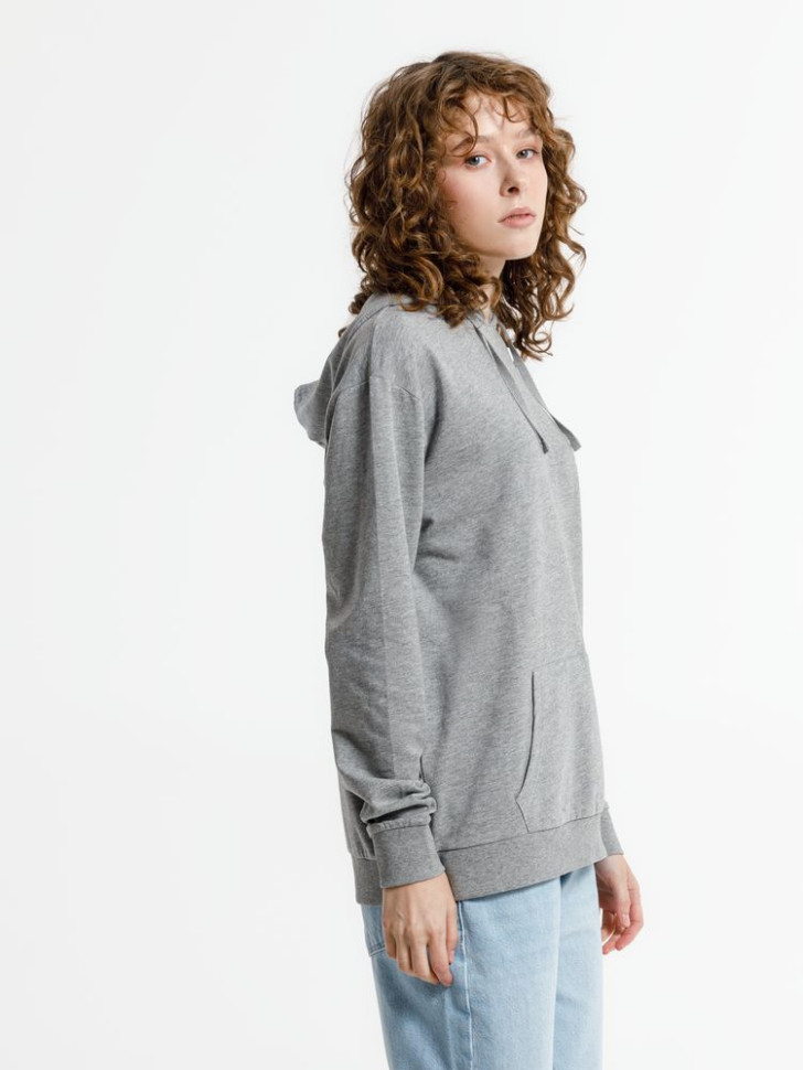 Худи унисекс Westray, серый меланж Худи унисекс Westray, серый меланж