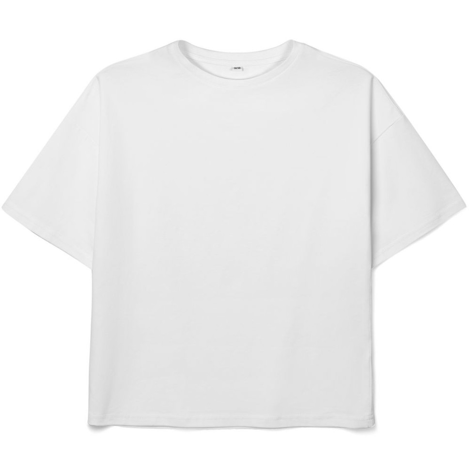 Футболка детская оверсайз Teezer, белая Футболка детская оверсайз Teezer, белая