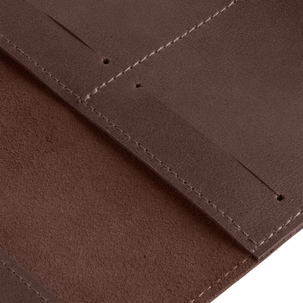 Обложка для паспорта Apache, ver.2, темно-коричневая Обложка для паспорта Apache, ver.2, темно-коричневая