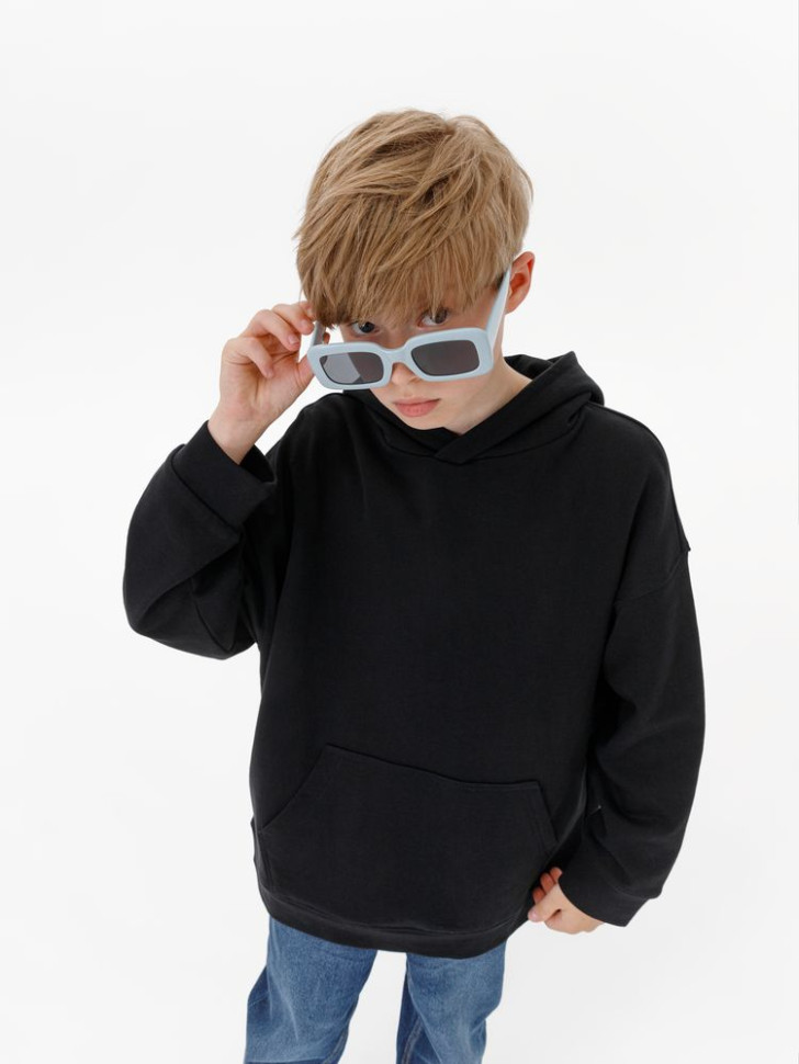 Худи детское оверсайз Houdini, черное Худи детское оверсайз Houdini, черное