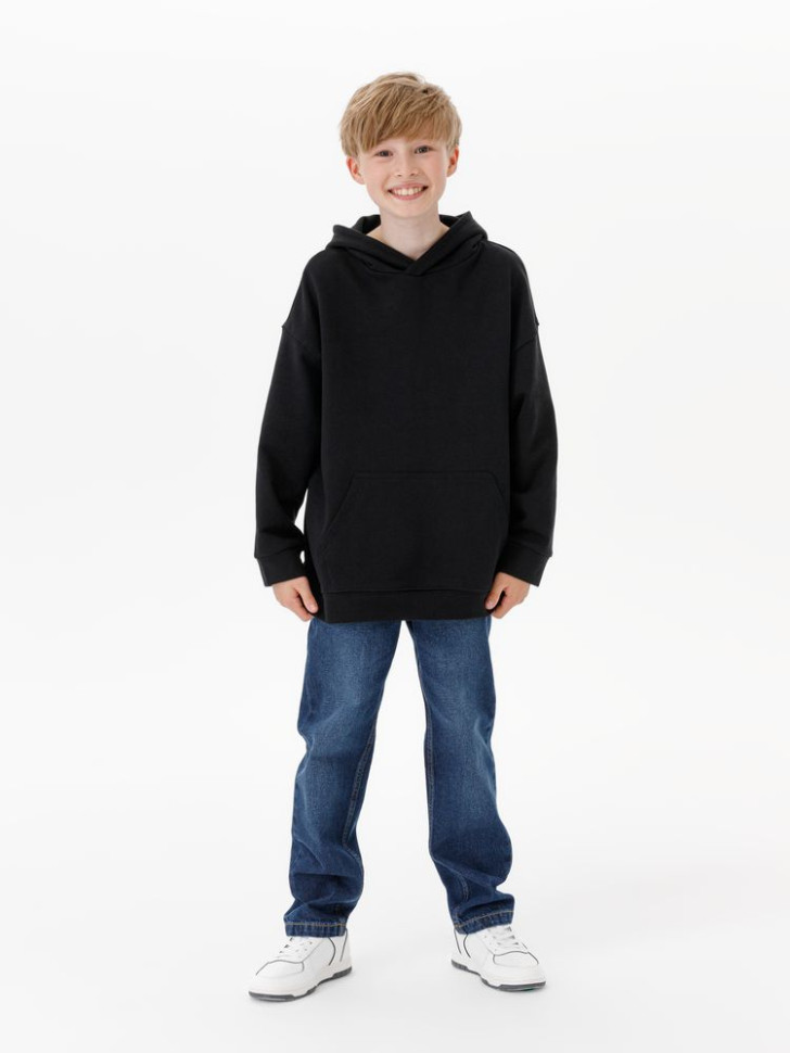 Худи детское оверсайз Houdini, черное Худи детское оверсайз Houdini, черное