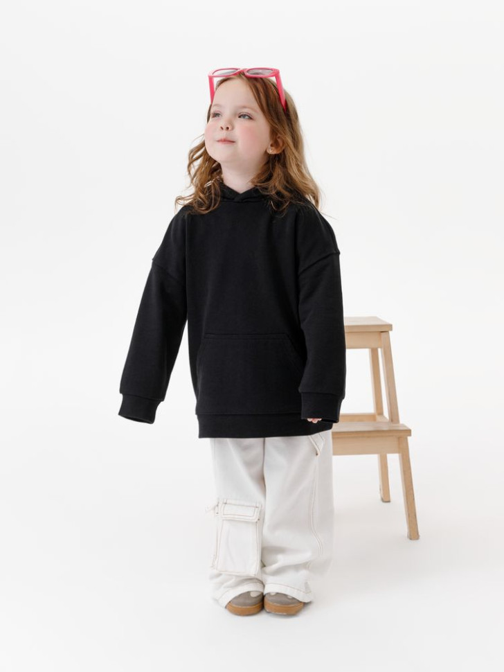 Худи детское оверсайз Houdini, черное Худи детское оверсайз Houdini, черное