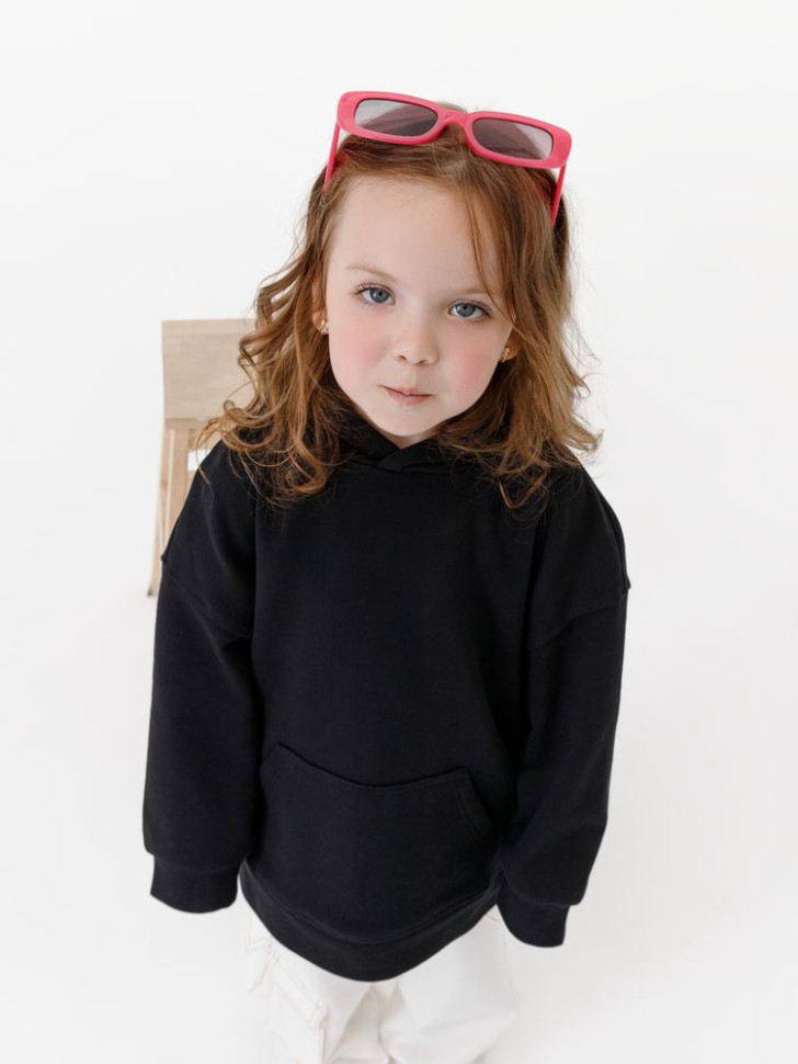 Худи детское оверсайз Houdini, черное Худи детское оверсайз Houdini, черное