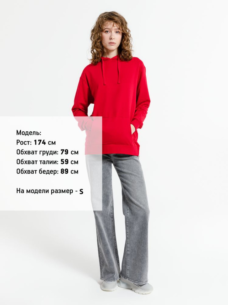 Худи унисекс Westray, красное Худи унисекс Westray, красное