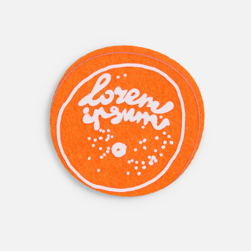 Заготовка из фетра Felt M, оранжевый неон