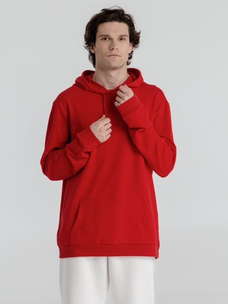 Толстовка с капюшоном унисекс Hoodie, красная Толстовка с капюшоном унисекс Hoodie, красная