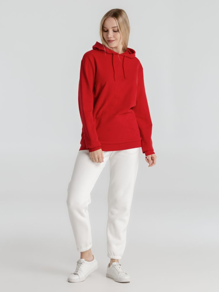 Толстовка с капюшоном унисекс Hoodie, красная Толстовка с капюшоном унисекс Hoodie, красная
