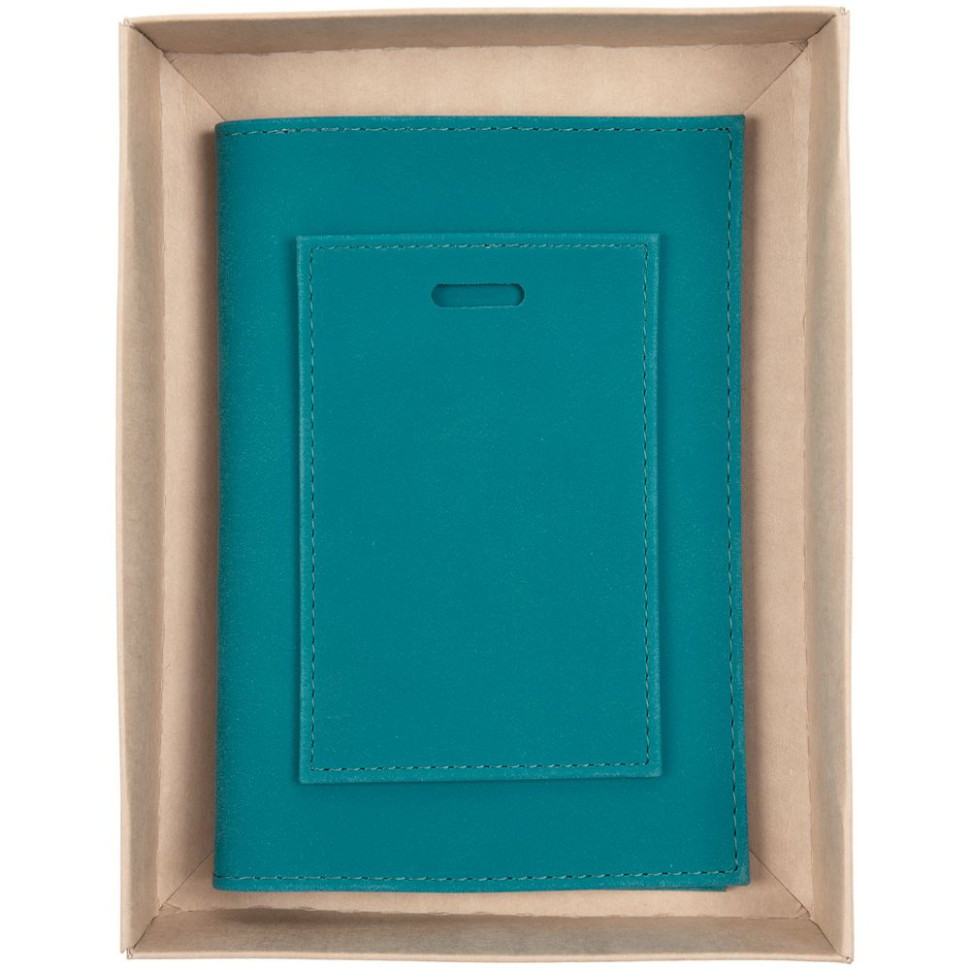 Набор Nubuk Travel, бирюзовый Набор Nubuk Travel, бирюзовый