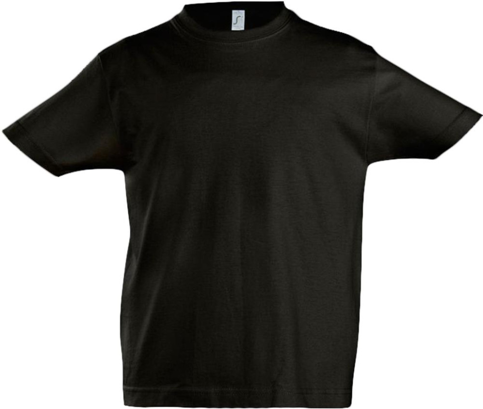 Футболка детская Imperial Kids, черная Футболка детская Imperial Kids, черная