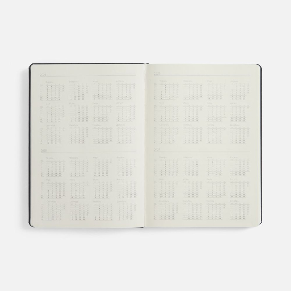 Ежедневник Urban Hard, недатированный, черный