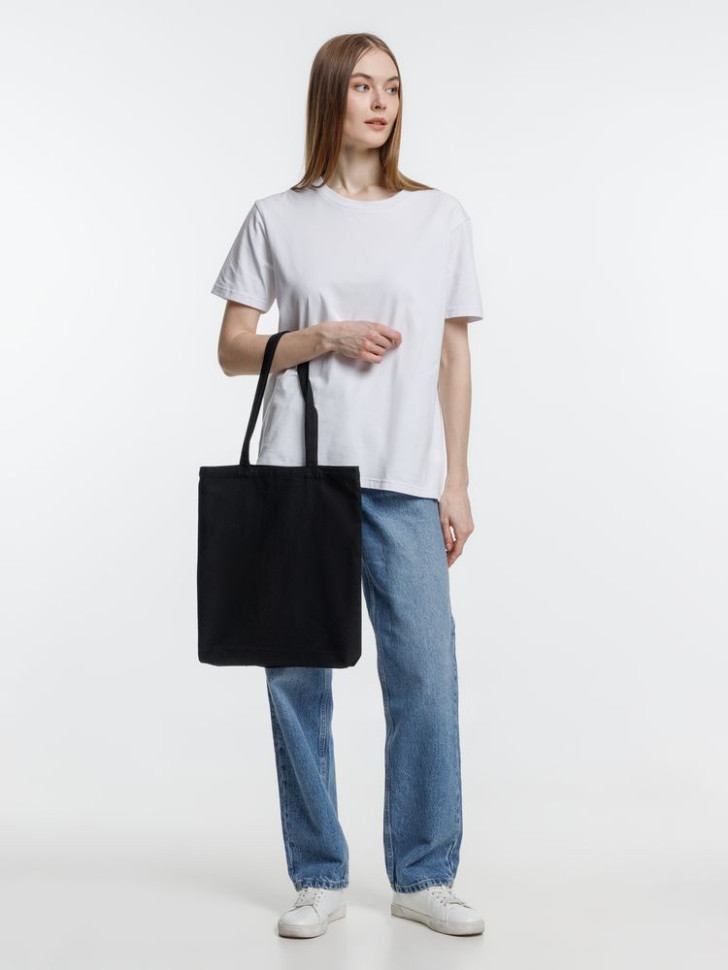 Холщовая сумка Strong 210, черная Холщовая сумка Strong 210, черная