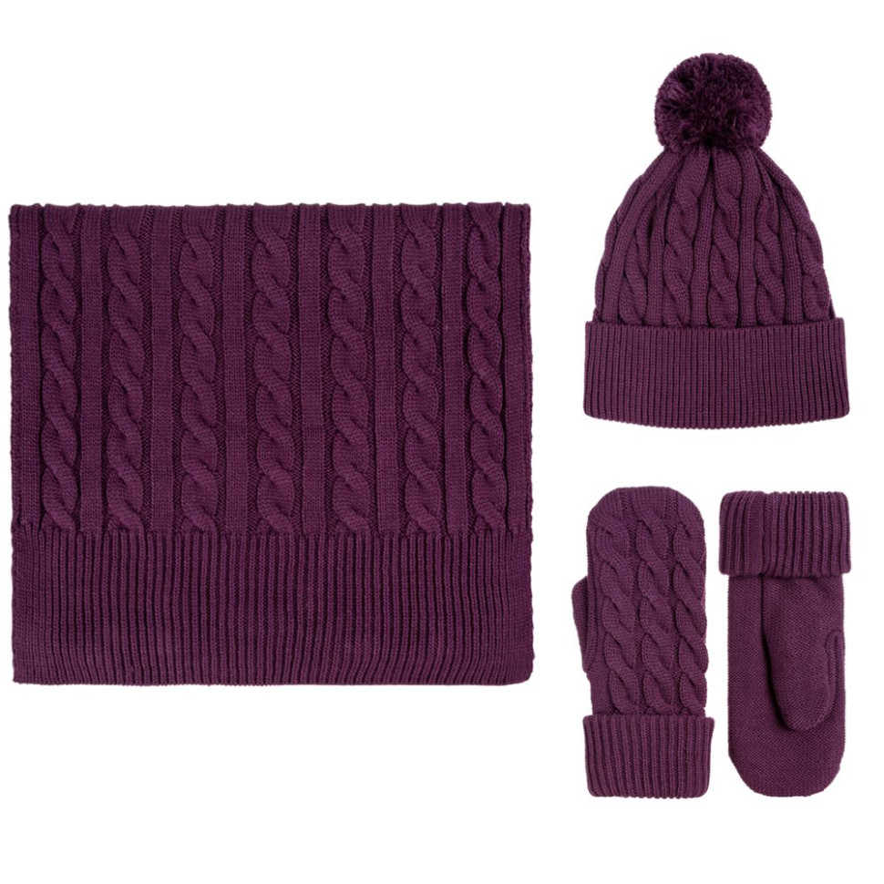 Варежки Heat Trick, баклажановые Варежки Heat Trick, баклажановые