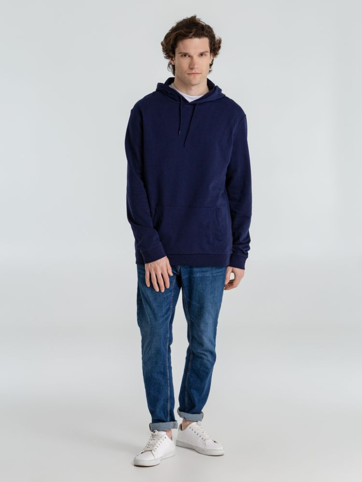 Толстовка с капюшоном унисекс Hoodie, темно-синяя Толстовка с капюшоном унисекс Hoodie, темно-синяя
