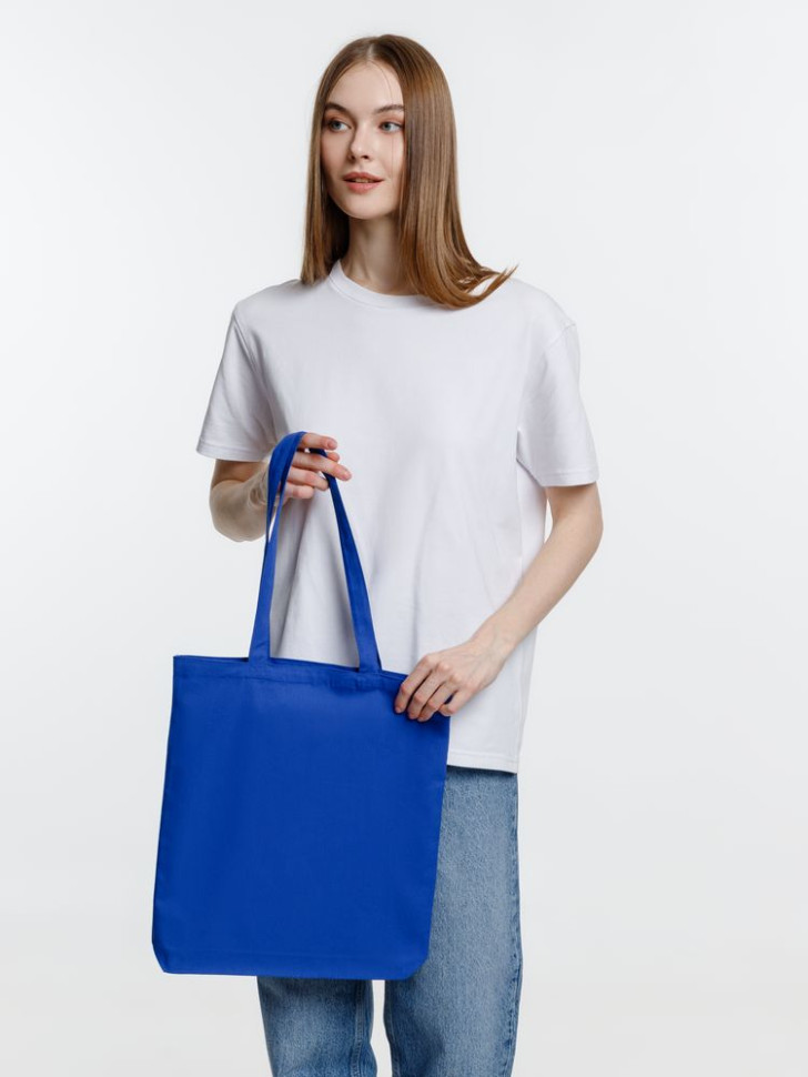 Холщовая сумка Strong 210, синяя Холщовая сумка Strong 210, синяя