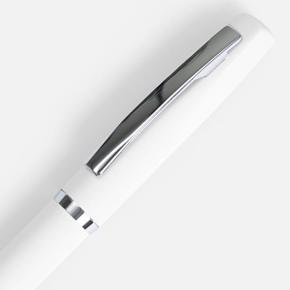 Ручка шариковая Bolt Soft Touch, белая Ручка шариковая Bolt Soft Touch, белая