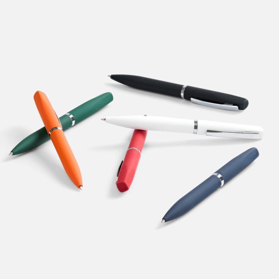 Ручка шариковая Bolt Soft Touch, белая Ручка шариковая Bolt Soft Touch, белая