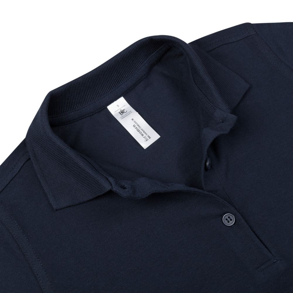 Рубашка поло женская Safran Timeless темно-синяя Рубашка поло женская Safran Timeless темно-синяя