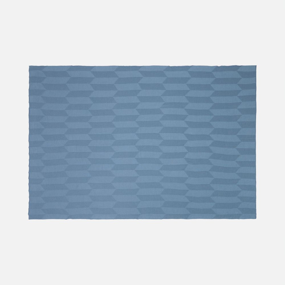 Плед Rombus, синий (дымчатый)