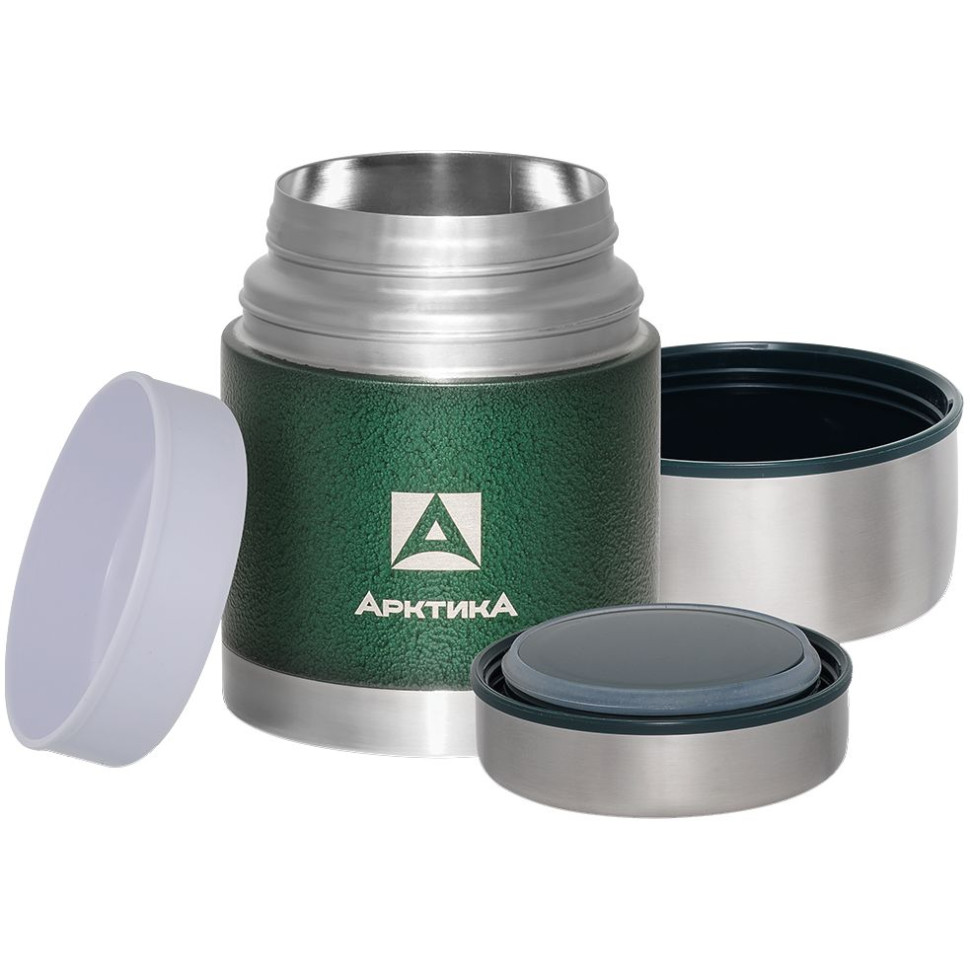 Термос для еды в чехле «Арктика 600», зеленый Термос для еды в чехле «Арктика 600», зеленый