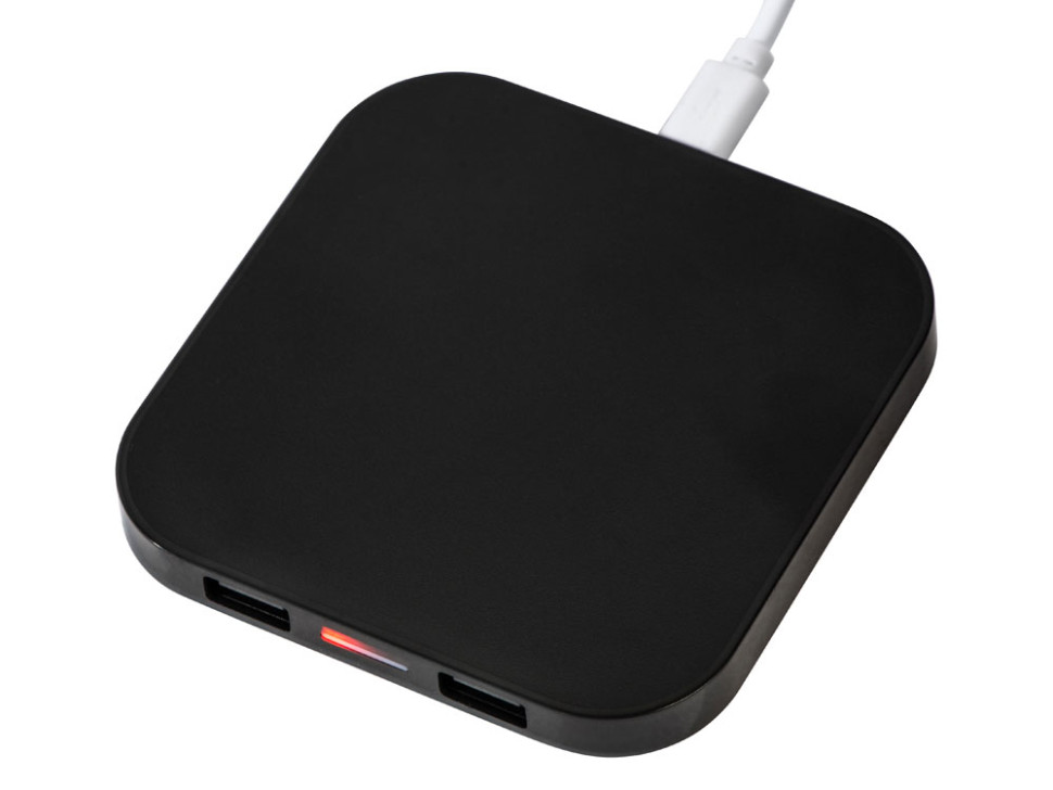 Беспроводная зарядка Tile с 2 USB-A, 5 Вт Беспроводная зарядка Tile с 2 USB-A, 5 Вт