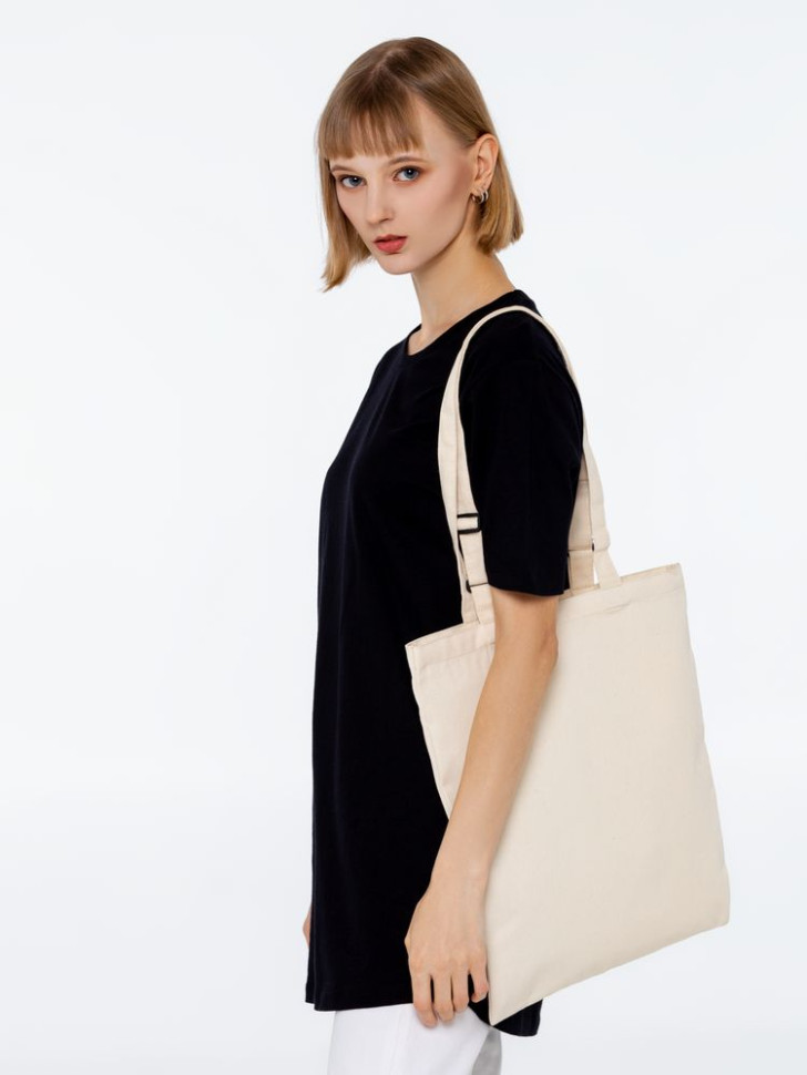 Сумка для покупок с регулируемыми ручками Leta, неокрашенная Сумка для покупок с регулируемыми ручками Leta, неокрашенная