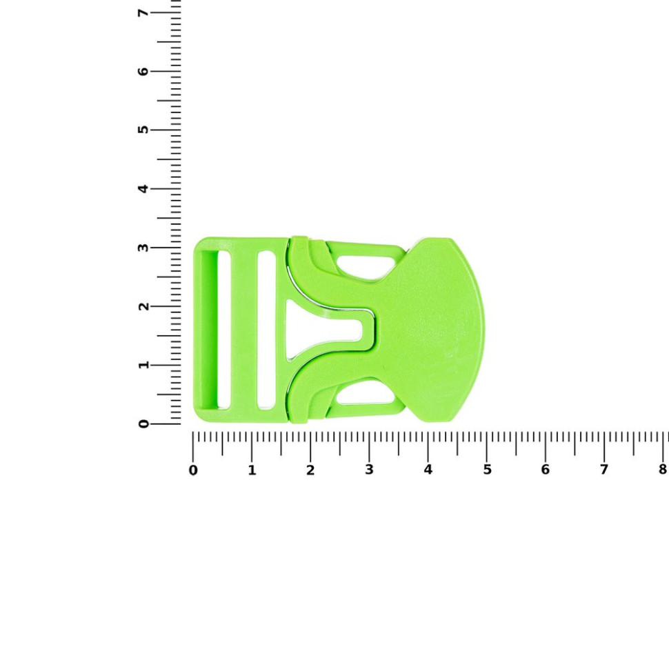 Застежка-пряжка односторонняя Triden, зеленый неон