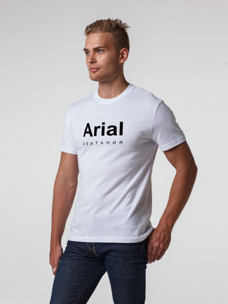 Футболка Arial обитания, белая Футболка Arial обитания, белая