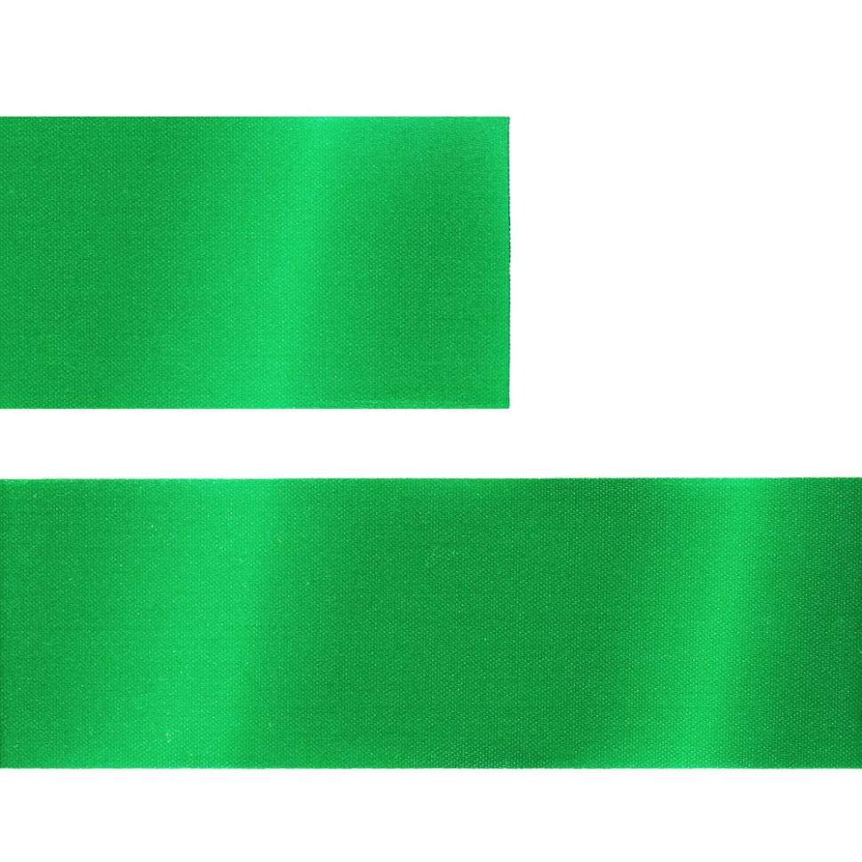 Лента сатиновая Satin 35 XXL, зеленая, 210 см