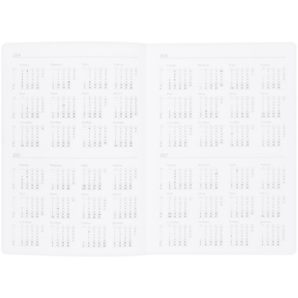 Ежедневник Vale, недатированный, бирюзовый