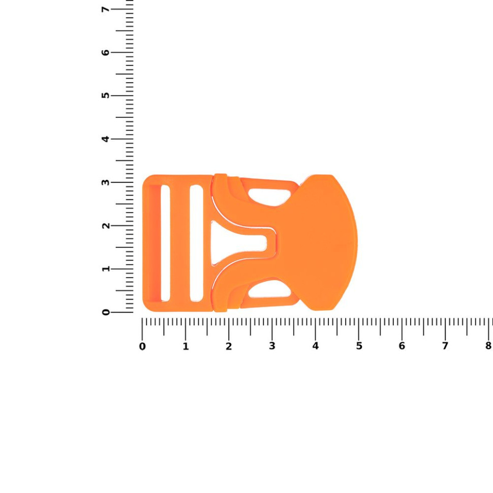 Застежка-пряжка односторонняя Triden, оранжевый неон