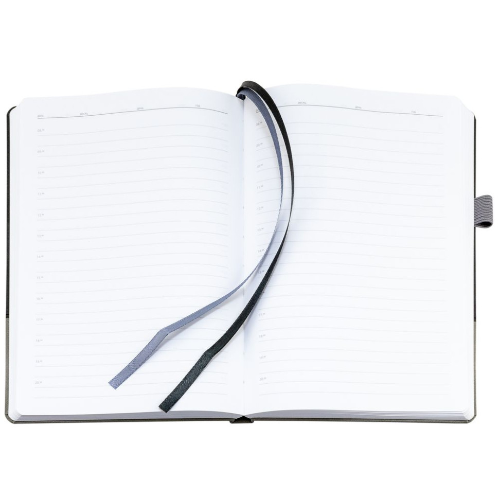 Ежедневник Horizon, недатированный, серый с черным Ежедневник Horizon, недатированный, серый с черным