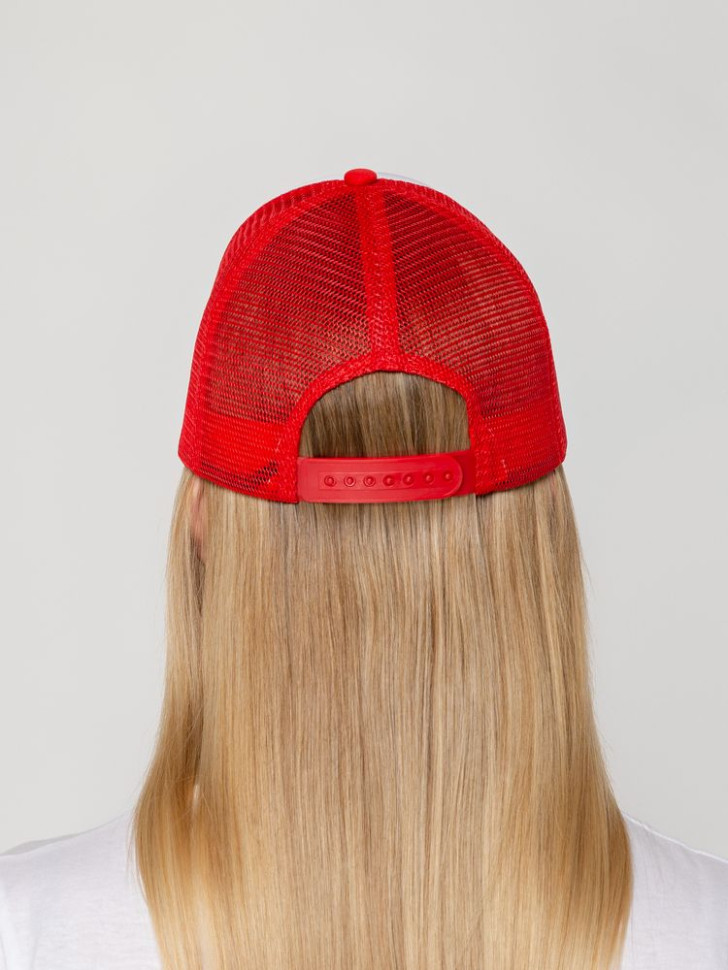 Бейсболка Sunbreaker, красная с белым Бейсболка Sunbreaker, красная с белым