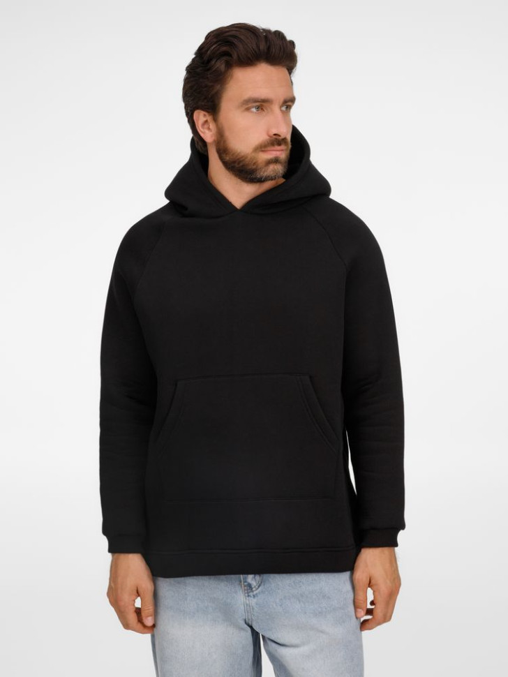 Худи унисекс оверсайз Easy Street, черное