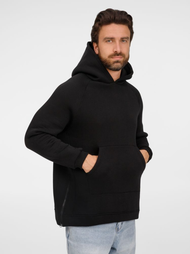 Худи унисекс оверсайз Easy Street, черное