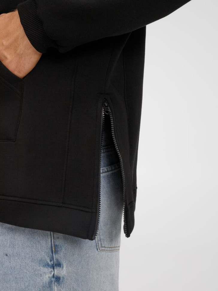 Худи унисекс оверсайз Easy Street, черное