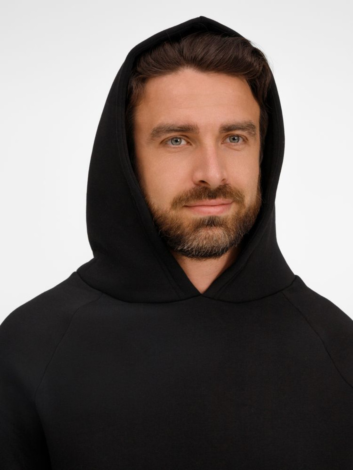 Худи унисекс оверсайз Easy Street, черное