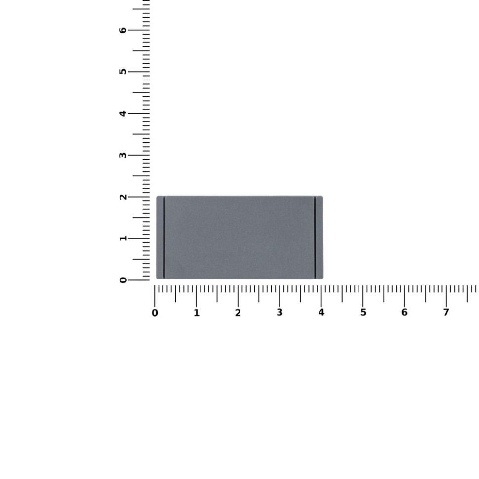 Лейбл из ПВХ Dzeta, S, серый