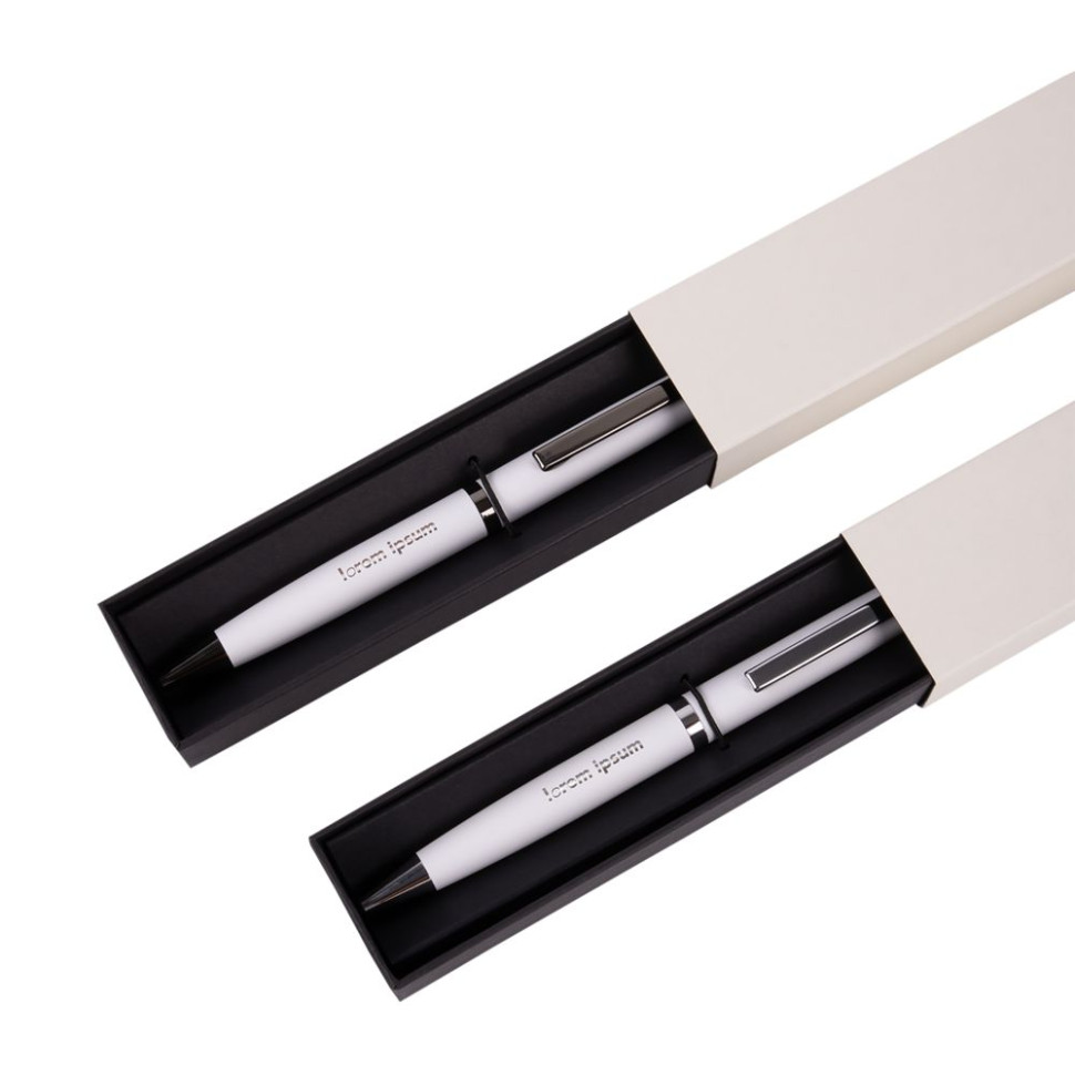 Ручка шариковая Inkish Chrome, белая Ручка шариковая Inkish Chrome, белая