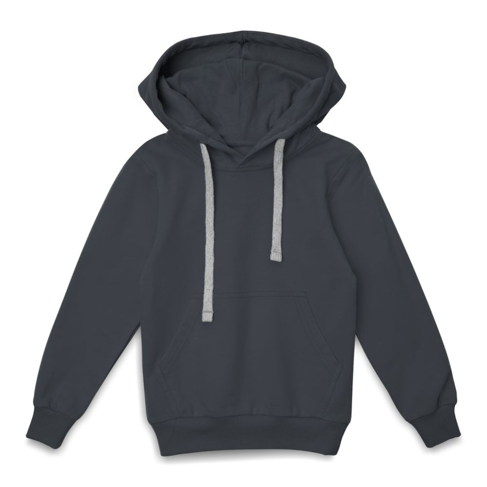 Толстовка с капюшоном детская Kirenga Kids, темно-серая (графит) Толстовка с капюшоном детская Kirenga Kids, темно-серая (графит)