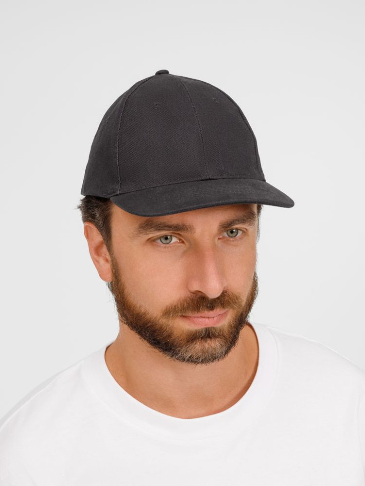 Бейсболка Buffalo, темно-серая (графит) Бейсболка Buffalo, темно-серая (графит)