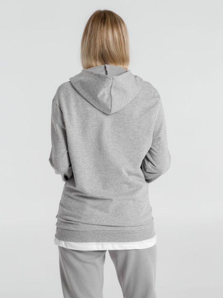 Толстовка с капюшоном унисекс Hoodie, серый меланж Толстовка с капюшоном унисекс Hoodie, серый меланж