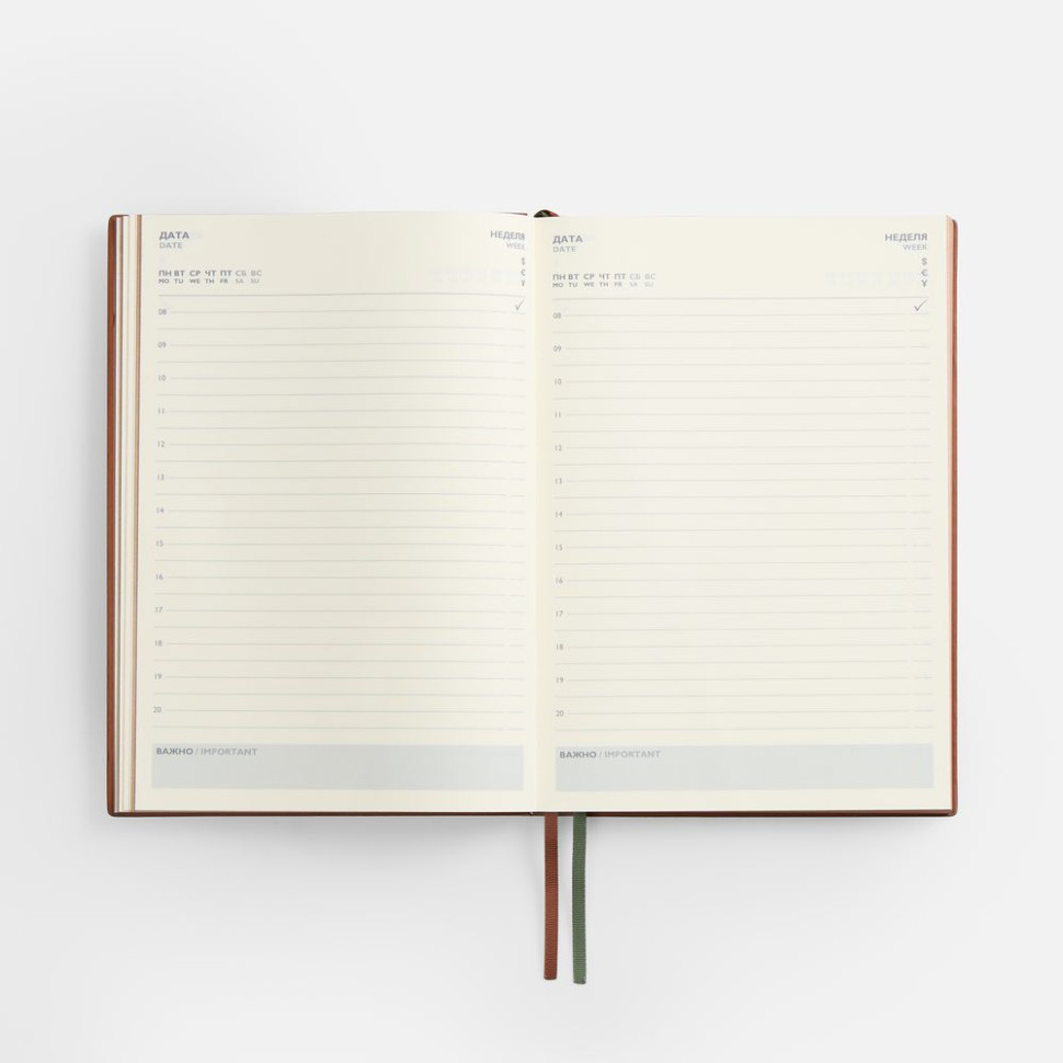 Ежедневник Avila, недатированный, зеленый Ежедневник Avila, недатированный, зеленый