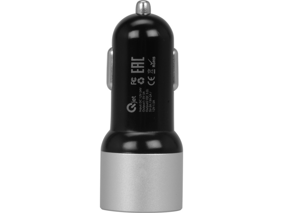 Адаптер автомобильный USB с функцией быстрой зарядки QC 3.0 TraffIQ