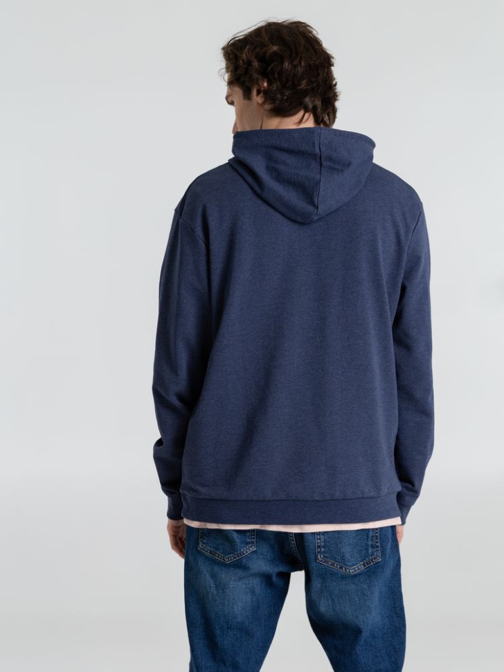 Толстовка с капюшоном унисекс Hoodie, синий меланж Толстовка с капюшоном унисекс Hoodie, синий меланж