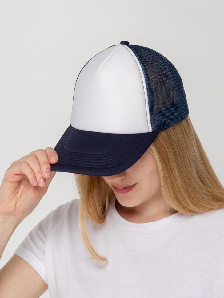 Бейсболка Sunbreaker, темно-синяя с белым Бейсболка Sunbreaker, темно-синяя с белым