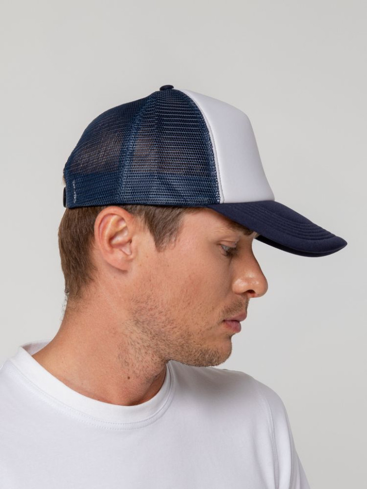 Бейсболка Sunbreaker, темно-синяя с белым Бейсболка Sunbreaker, темно-синяя с белым