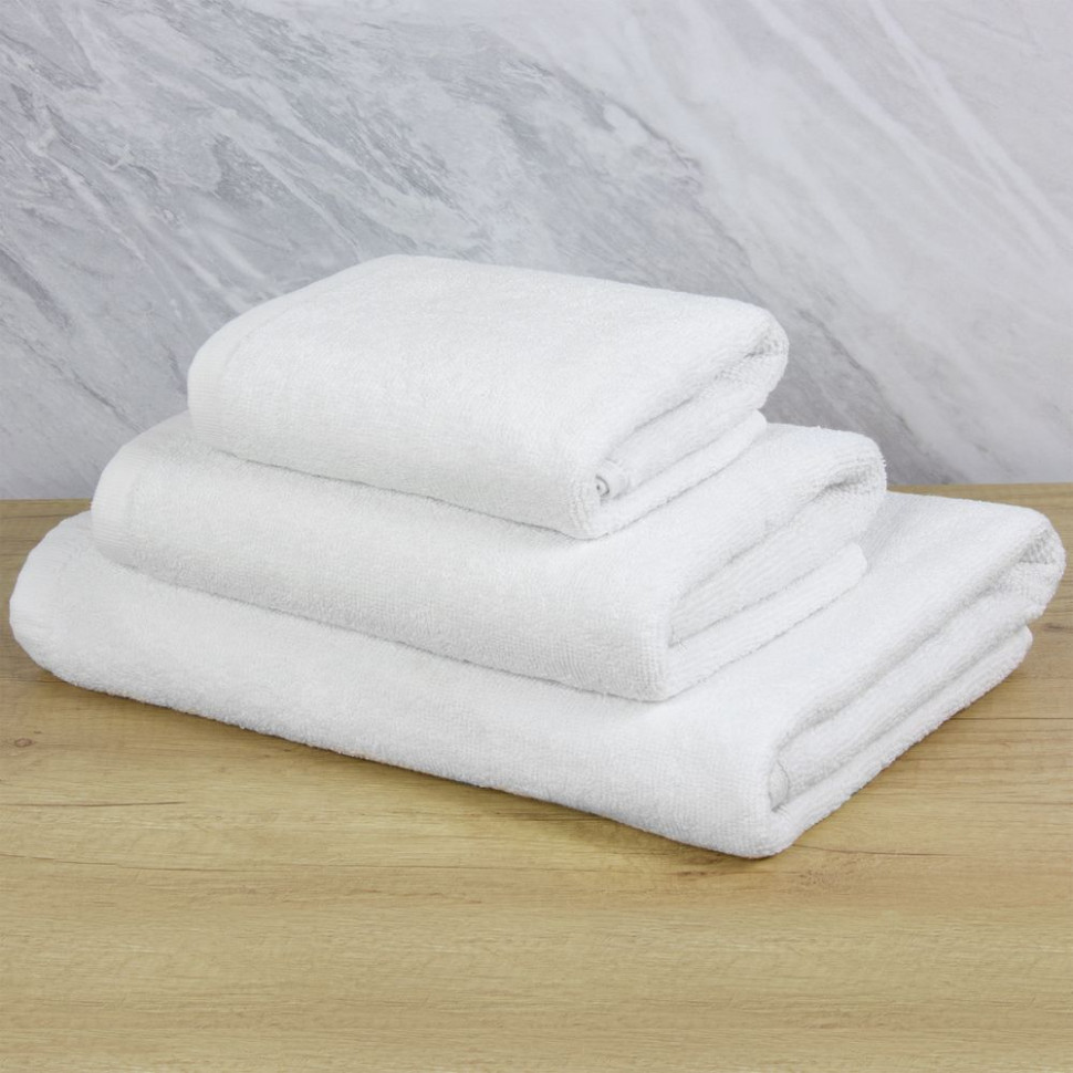 Полотенце махровое «Отель», среднее, белое Полотенце махровое «Отель», среднее, белое